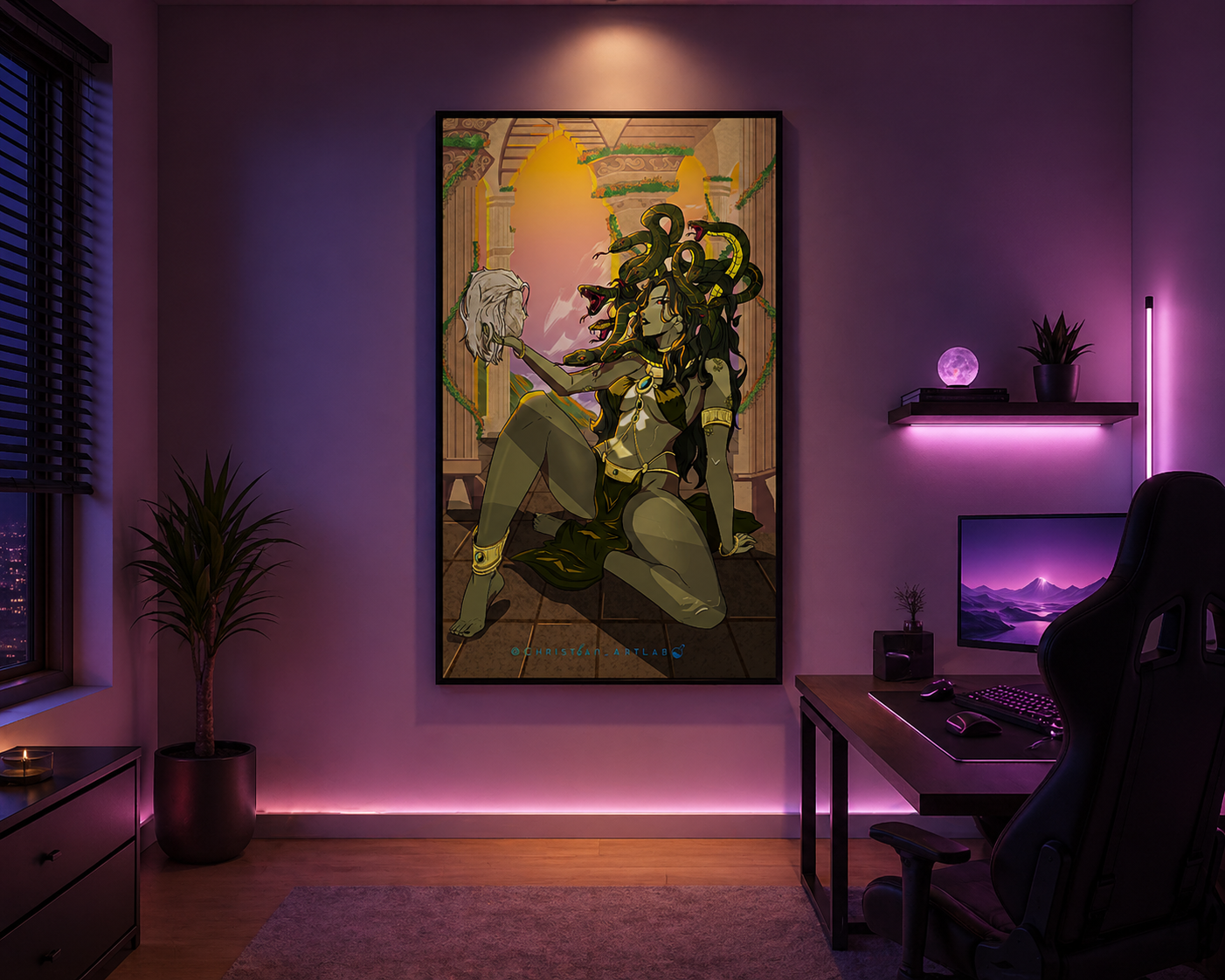Medusa’s Gaze: Premium Art Poster